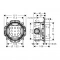Прихована частина для змішувача Hansgrohe Ibox Universal 01700180 - Фото 1